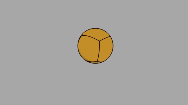 Estilo Dos Desenhos Animados Cor Cubo Transformar Esfera Loop Animação — Vídeo de Stock