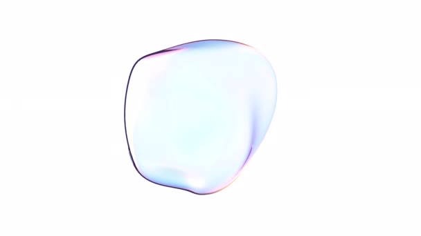 Water Bubble Transparent Back Intro Able Loop Seamless — Stock Video