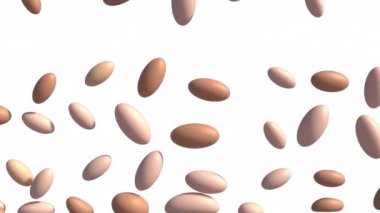 Yağ hücreleri saydam bir sırt sağlığı hizmetinin üzerine düşer. 4k