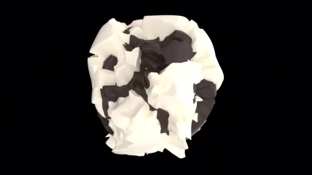 Şeffaf Sırt Üstü Çikolatayla Beyaz Kremayı Karıştır Eksiksiz Döngü Yapabilir — Stok video