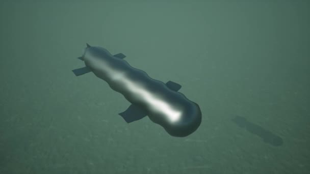 Military Drone Underwater Device Army — Stock Video
