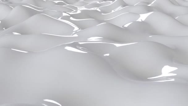 Milk Wave White Liquid Intro Able Loop Seamless — Stock Video