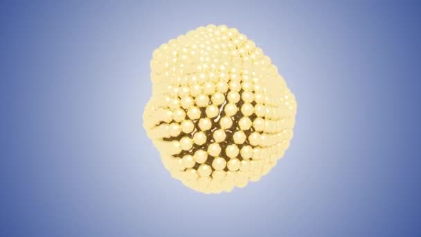 金球元微球 能旋转无缝4K — 图库视频影像