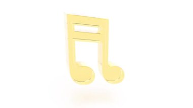 Müzikal nota işareti renk değiştirebilir. Dikdörtgen 4k döngü oluşturabilir.