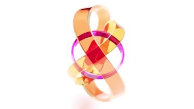 Beyaz sırtında renk camı eğrisi sonsuz giriş 4k