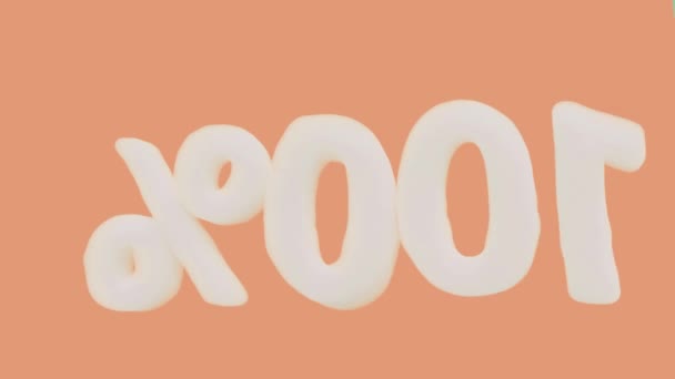 Cloud 100 Ruota Grado Loop Senza Fine — Video Stock