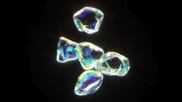 Mücevher Kristalleri Pırıl Pırıl Mücevherler — Stok video