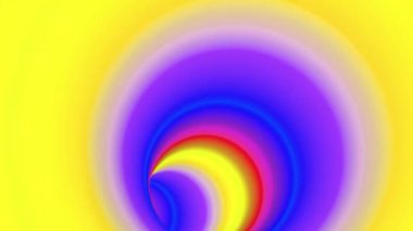Sonsuz 4k döngüsüne girebilen renkli yuvarlak tünel girişi
