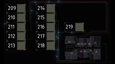 3D HUD gelecekteki uux arayüzü siber punk sonsuz 4k döngü yapabiliyor