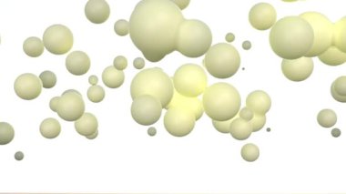 3 boyutlu yağ hücreleri beyaz bg 4k üzerinde büyürler.