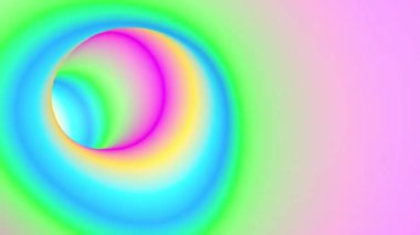 Renkli gökkuşağı tüneli sonsuz 4k döngü yapabilir