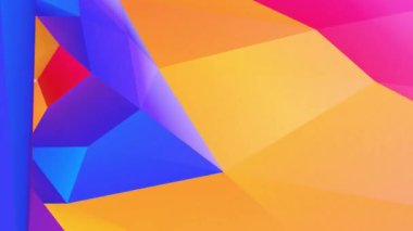 Renk düşük poli tünel sonsuz 4k içinde hareket