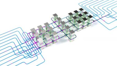 AI büyük veri kerning sunucuları db neon sonsuz 4k döngüsünü oluşturabilir
