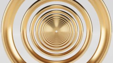 Altın çember tüneli sonsuz 4k döngü yapabilir.