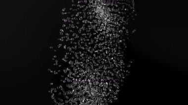 Arka tarafta iki damla bg çarpışması süper yavaş çekim 1000 FPS 4k