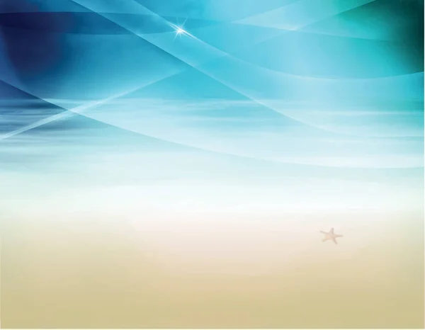 Yıldız ve deniz yıldızlı rüzgârlı plajların arkaplan çizimi