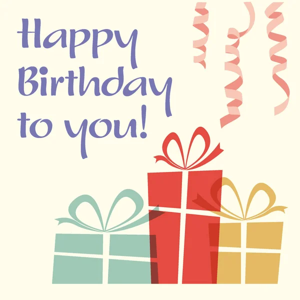 Doğum günün kutlu olsun! vektör grafiği