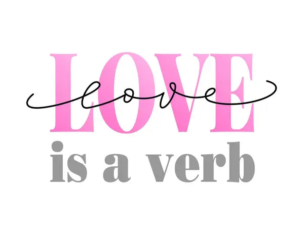 Aşk bir fiil posteridir.