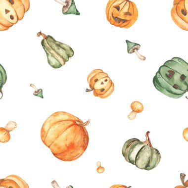 Kamyon ve balkabağı, hayalet, yarasa, örümcek, doku suluboya