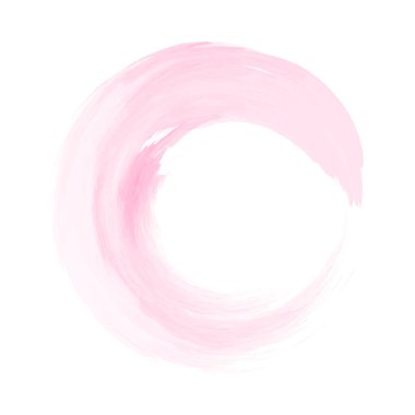 Çember veya Dairesel Şekil ve Soyut Biçimli Suluboya Çerçeve Fırça Vektörü