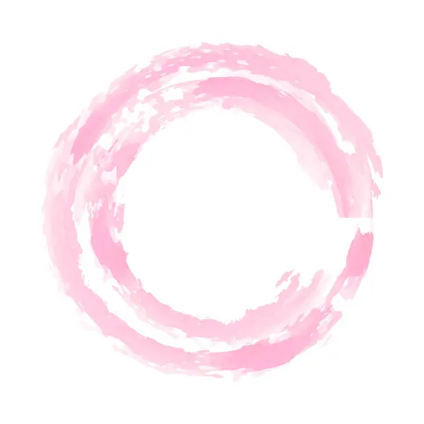Vecteur Brosse Cadre Aquarelle Avec Cercle Forme Circulaire Style Abstrait — Image vectorielle