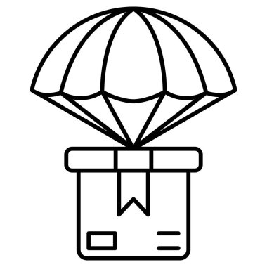 Teslimat ve Lojistik için Nakliye Kutusu Simgesi