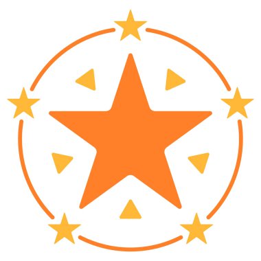 Kalite değerlendirmelerini, ürün değerlendirmelerini, kullanıcı puanlarını ve müşteri değerlendirmelerini temsil etmek için kullanılan yıldız derecelendirme simgesi