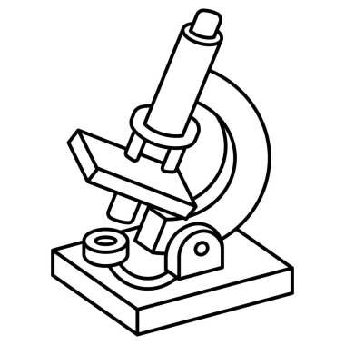 Özet Mikroskop Simgesi, Laboratuvar ve Bilimsel Araştırma