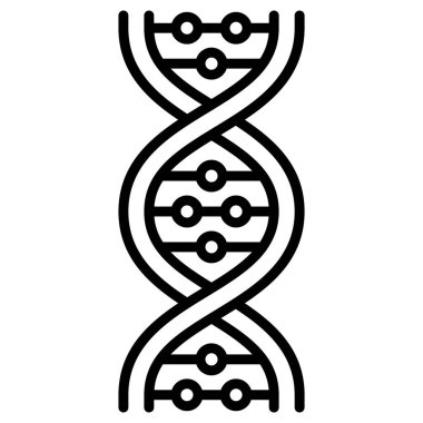 DNA, genetik ve bilim için özet biyoteknoloji simgesi