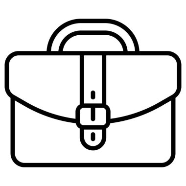 Şirket işleri ve mesleki kariyer için evrak çantası simgesi