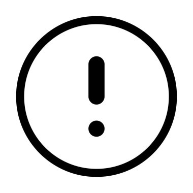 Uyarı, uyarı, bildirim ve hata iletileri için basit özet simgeleri.