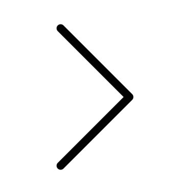 Sonraki sayfa, ileri ve menü navigasyonu için simge sağ anahat simgesi.