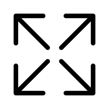 Okları ana simgeyi büyütmek, tam ekran yapmak ve UI 'yi yeniden boyutlandırmak için genişlet.