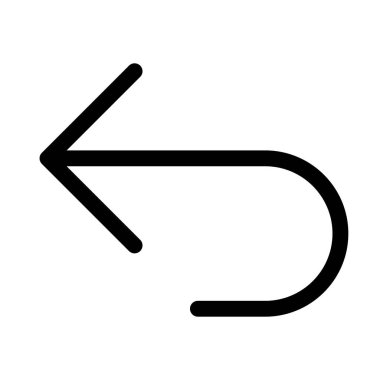 Geri al, geri al, geri al ve önceki eylemler için sol ok simgesini tersine çevir.