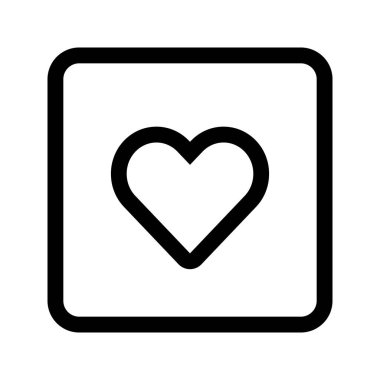 Aşk için özet kalp ikonu, favoriler, ve beğeni