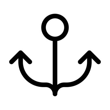 Çapa, güvenli, kanca, düzeltme, güçlü, istikrar, deniz, tekne, gemi, sembol, hat, simge, vektör, ağ, UI, uygulama, seyahat, macera