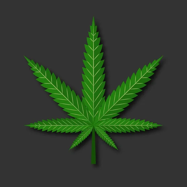 Bush Marijuana Fundal Încețoșat Tufiș Canabis — Vector de stoc