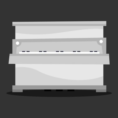 Piyano siyah üzerine izole .