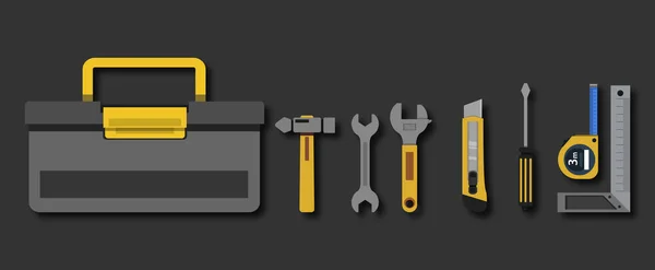 Werkzeuge Icon Set Vektor Illustration — Stockvektor