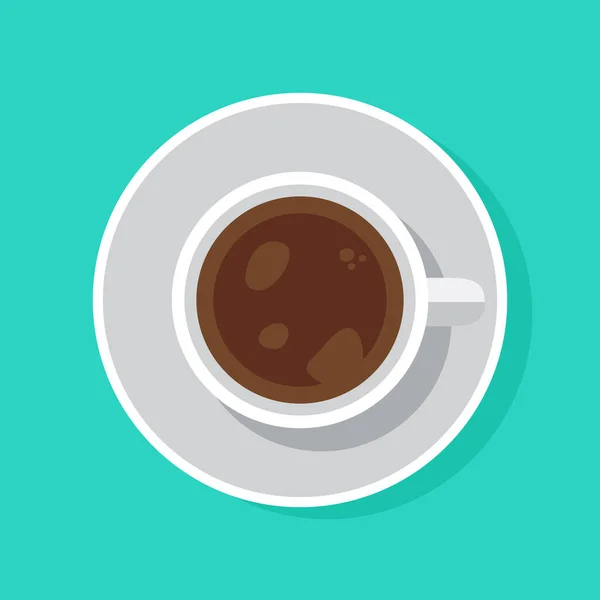 Realistic Cappuccino Hot Americano Drink Coffee Break Concept — Stockvektor