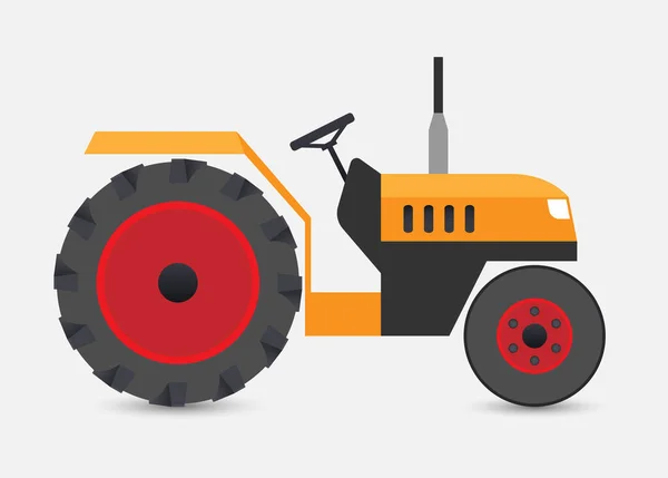 Traktor Vektor Ikon Sárga Ábra — Stock Vector