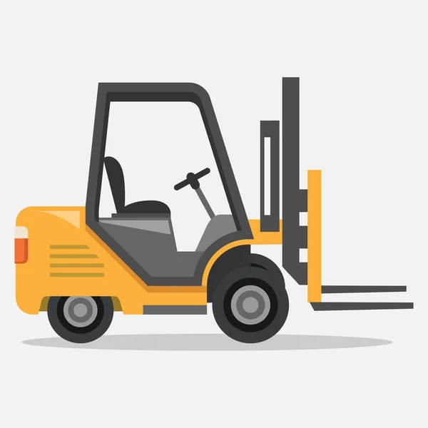 Forklift Vehicle Isolated Icon — Stock Vector