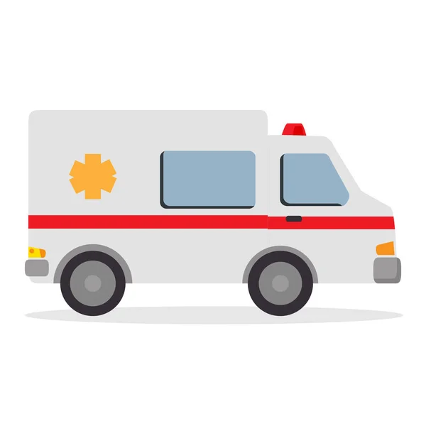 Ilustración Coches Ambulancia Auto Servicio Medicina Concepto Transporte Ilustración Vectorial — Archivo Imágenes Vectoriales