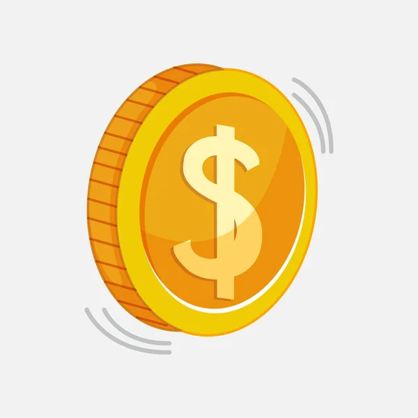 Münzgeld Ikone — Stockvektor