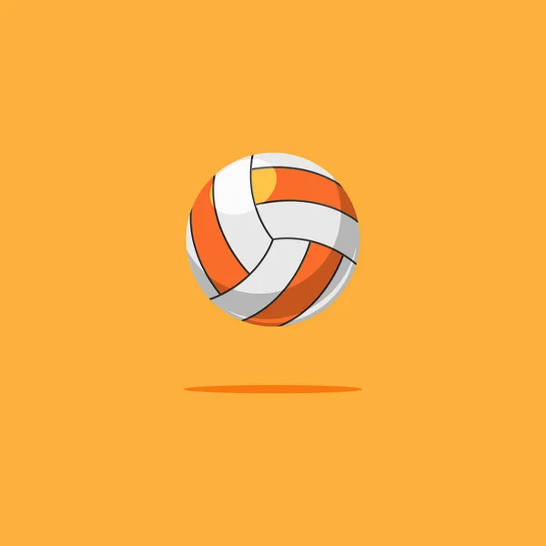 Жовтий Синій Білий Волейбол Векторна Ілюстрація Спортивного Логотипу Ілюстрація Яскраво — стоковий вектор