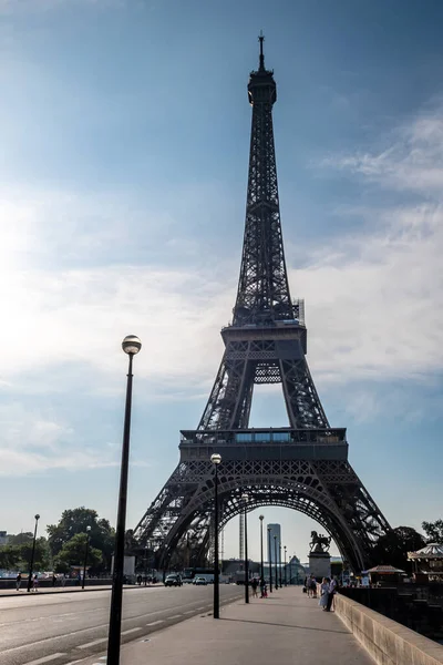 Berühmter Eiffelturm Tour Eiffel Der Französischen Hauptstadt Paris — Stockfoto
