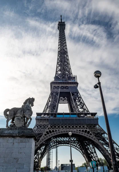 Berühmter Eiffelturm Tour Eiffel Der Französischen Hauptstadt Paris — Stockfoto