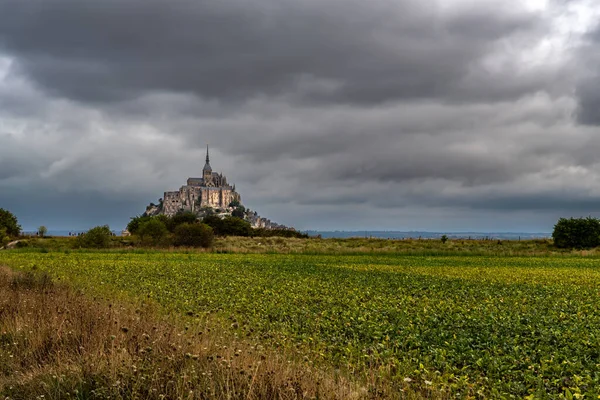 Cathédrale Mont Saint Michel Manche Chemin Saint Jacques Route Saint — Photo