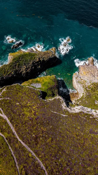 Spektakulära Klippor Vid Atlantkusten Cap Frehel Bretagne Frankrike — Stockfoto