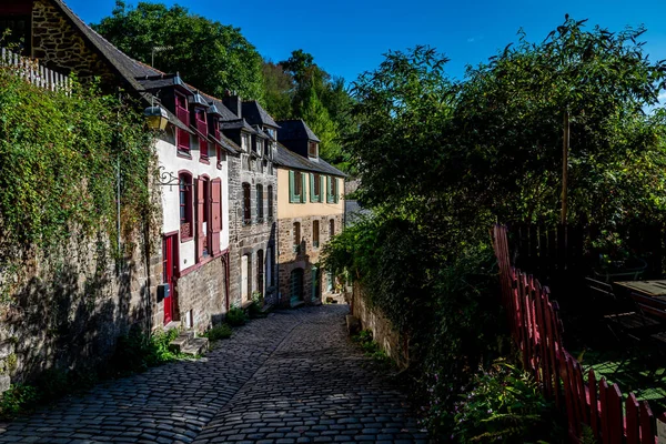 在法国布列塔尼的Ille Vilaine区 布列塔尼村 有狭窄的小巷和半木板房 — 图库照片